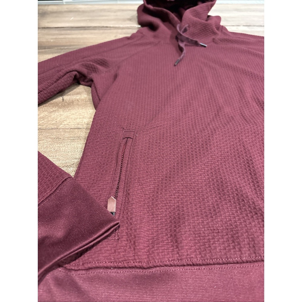 Rank 45 Hoodie Womens Xs BurgundyPockets Hooded Pullover Sweatshirt‎ - Picture 2 of 9